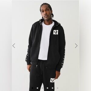 Brand new with tags! Men’s Large - True Religion - zip up hoodie with pockets